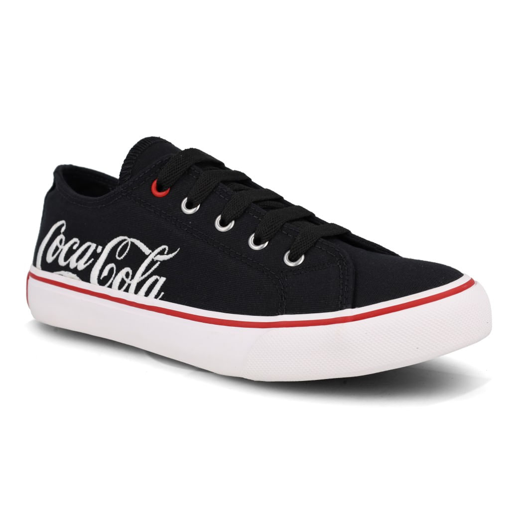 Coca Cola Tenis WOOSTER CANVAS CC2452-PTO-BCO Preto-Branco Sint_4__